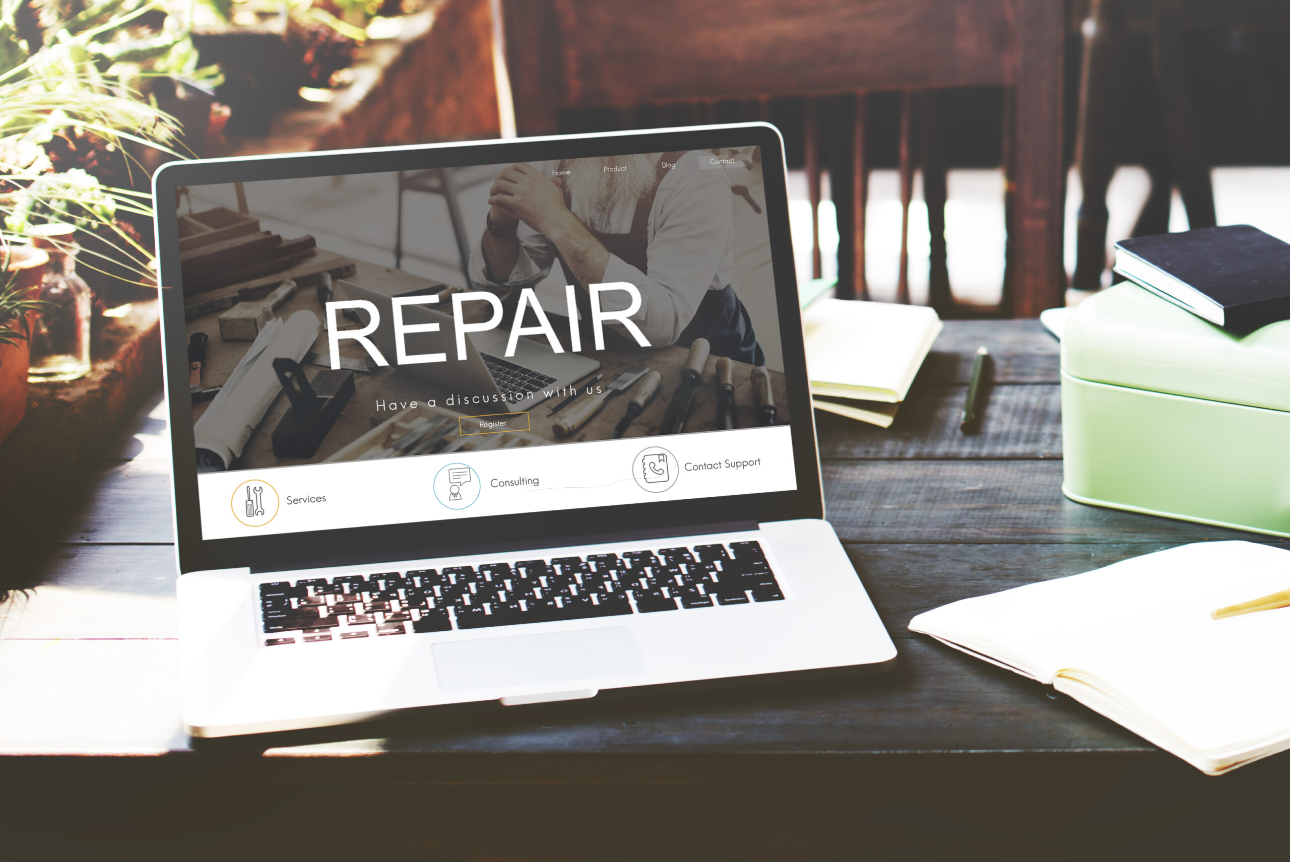 Picture demonstrating website maintenance